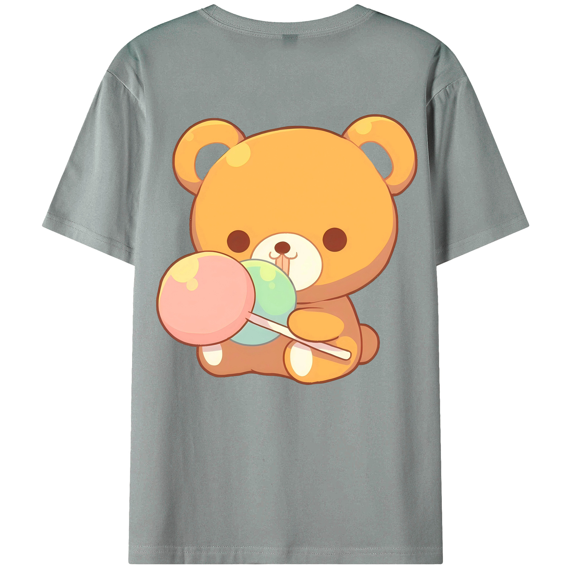 （画像用） リラックマ リラックマ キイロイトリ Rilakkuma Korilakkuma Kiiroitori 綿100％ メンズ半袖Tシャツ（バックプリント） 通気性